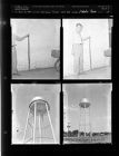 Lawrence Tyson with 5 foot snake; Water tower (4 Negatives) (June 10, 1954) [Sleeve 13, Folder c, Box 4]